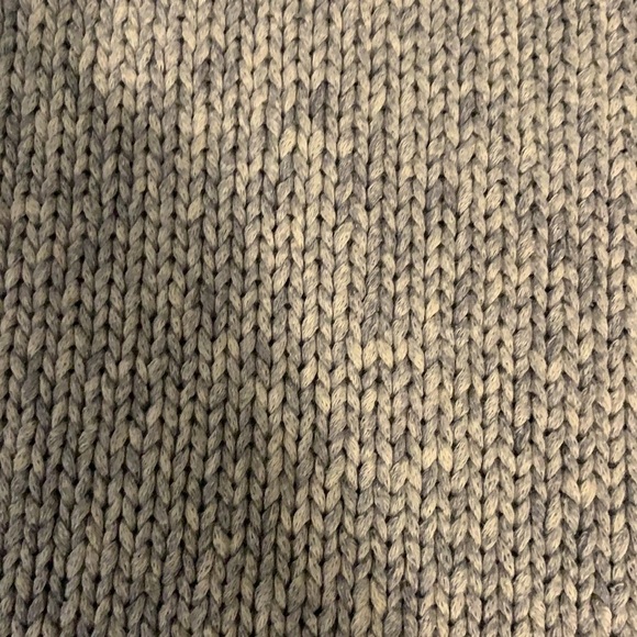 Pure Hand-knit Pull Over V-Neck Cotton Sweater, L - Picture 8 of 8